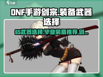 DNF手游剑宗65武器装备推荐🔥助你战力飙升！截图1