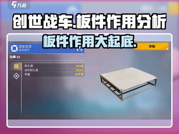 创世战车🔥板件作用全解析，轻松制胜关键就在这里！截图1
