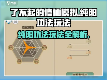 了不起的修仙模拟器🔥纯阳无极功法玩法大全来啦！截图1