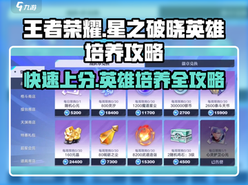 王者荣耀星之破晓🔥英雄培养秘籍，快速上分必备！截图1