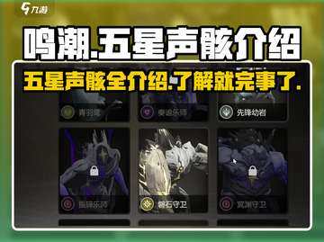 鸣潮⭐五星声骸全解析！新手必看🔥截图1