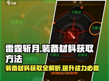 雷霆斩月装备材料获取🔥超简单方法分享！截图1