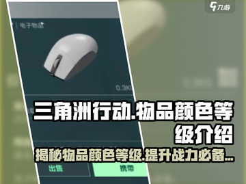 三角洲行动💥物品颜色等级大揭秘！💎截图1