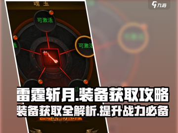 雷霆斩月手游装备获取🔥超简单！🎮装备攻略看这一篇就够了！截图1