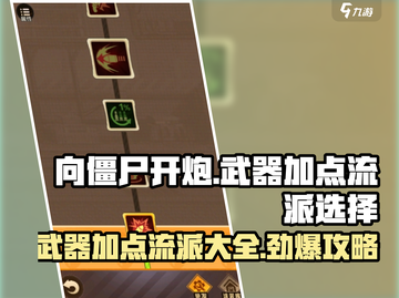 向僵尸开炮🔥武器加点流派超全攻略来啦！截图1
