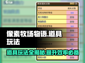 像素牧场物语🔥道具玩法大揭秘！助你轻松通关💡截图1