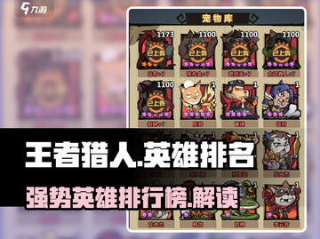 王者猎人🔥英雄排名曝光，最强榜单必看！截图1