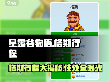 星露谷物语🔥格斯行程全揭秘！💎住哪儿最赚？截图1