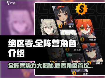 绝区零🔥全阵营势力大揭秘！代表角色一网打尽🎉截图1