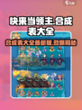 快来当领主合成表介绍