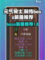 元气骑士前传boss装备有哪些介绍