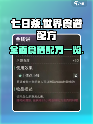 七日世界食谱介绍介绍截图1