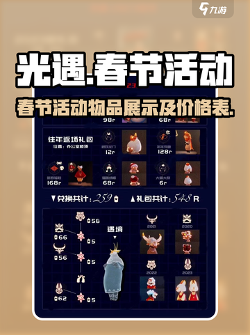 光遇春节活动兑换图2023介绍截图1