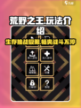 荒野之王🎮：超好玩攻略🔥等你来战！