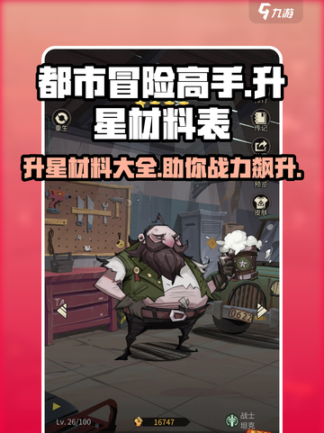 都市冒险高手升星材料表​介绍截图1