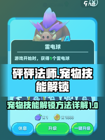 砰砰法师宠物技能怎么解锁介绍截图1