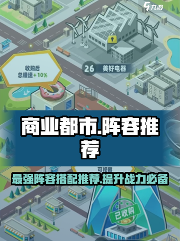 商业都市🔥最强阵容推荐，玩转游戏就靠它！💥截图1