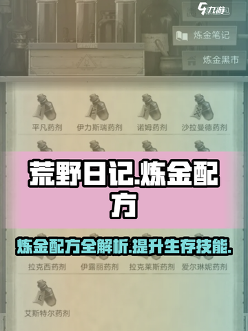 荒野日记炼金配方是什么介绍截图1
