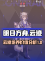 明日方舟云迹值得培养吗介绍