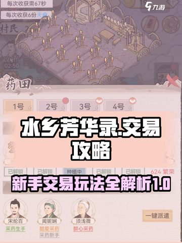 水乡芳华录交易攻略介绍截图1