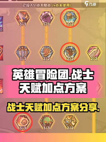 英雄冒险团战士天赋怎么加点介绍截图1