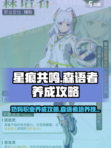 星痕共鸣奶妈法师职业养成攻略介绍截图1