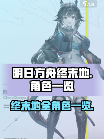 明日方舟终末地人物有哪些介绍截图1