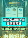 向僵尸开炮伤害怎么提高介绍