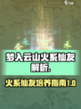 梦入云山火系仙友哪些好用介绍