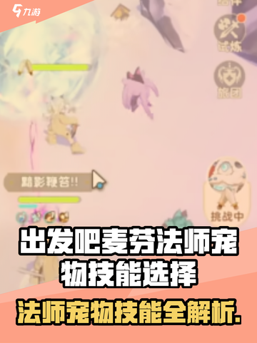 出发吧麦芬法师宠物技能如何选择介绍截图1