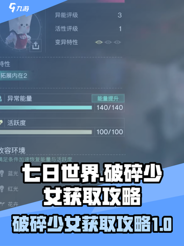 七日世界破碎少女如何获取介绍截图1