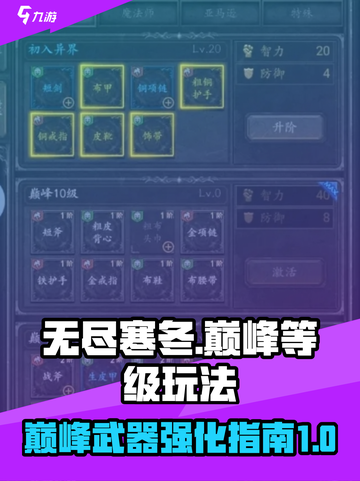 无尽寒冬巅峰等级玩法介绍介绍截图1