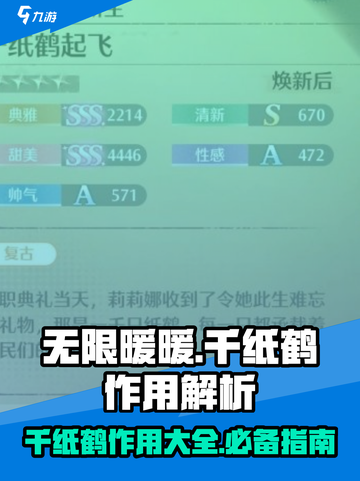 无限暖暖千纸鹤有什么用介绍截图1