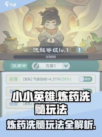 小小英雄炼药洗髓怎么玩介绍截图1