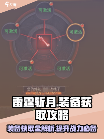 雷霆斩月手游装备爆率🔥教你快速获取装备⚡截图1