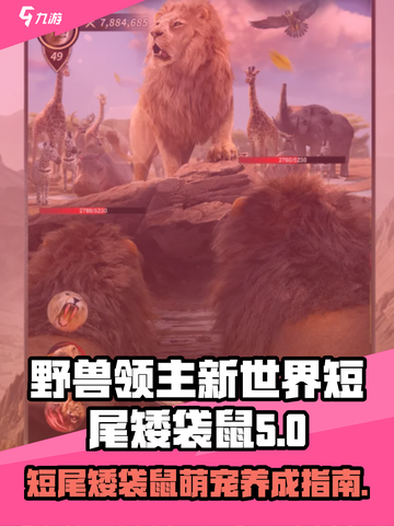 野兽领主新世界短尾矮袋鼠🔥萌宠养成必看！截图1