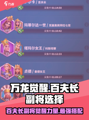万龙觉醒百夫长副将哪个合适介绍截图1