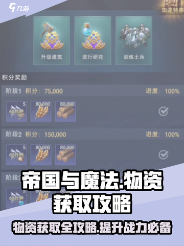 帝国与魔法💎物资获取全攻略，轻松躺赢！截图1