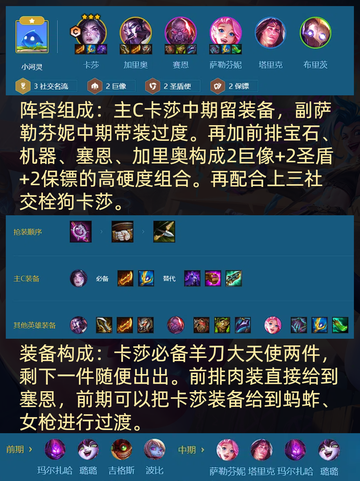 🎮【九游带你极速掌握】金铲铲之战名流卡莎阵容攻略截图3