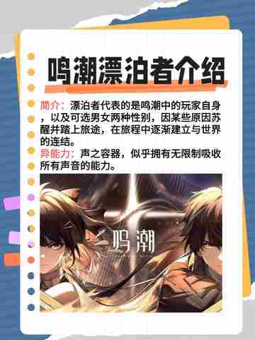 《鸣潮》漂泊者培养攻略来啦！ 🌊✨截图2
