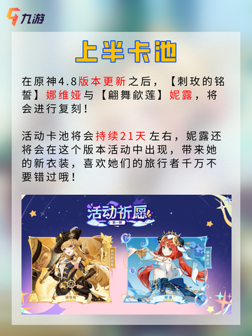 📖原神4.8卡池信息 新角色艾梅莉埃上线截图2