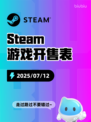 7月12日Steam游戏开售表新鲜出炉🎮