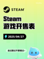 Steam游戏开售表Eydigard登顶