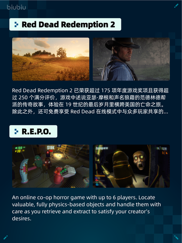 🔥Steam热销游戏榜Red Dead登顶！截图2