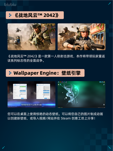 Steam热销游戏榜《战地风云™ 2042》登顶🔥💥截图2