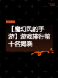 【魔幻风的手游】游戏排行前十名揭晓