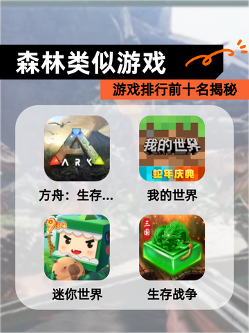 【森林类似游戏】游戏排行前十名揭秘截图1