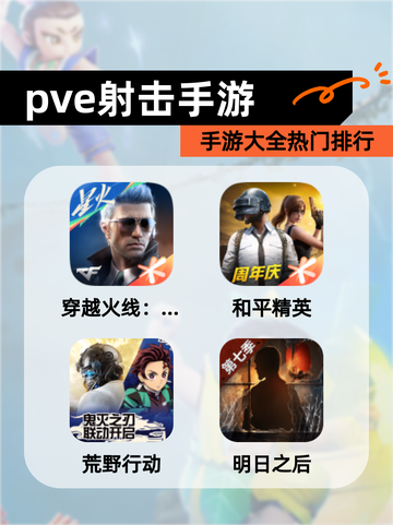 【pve射击手游】手游大全热门排行截图1