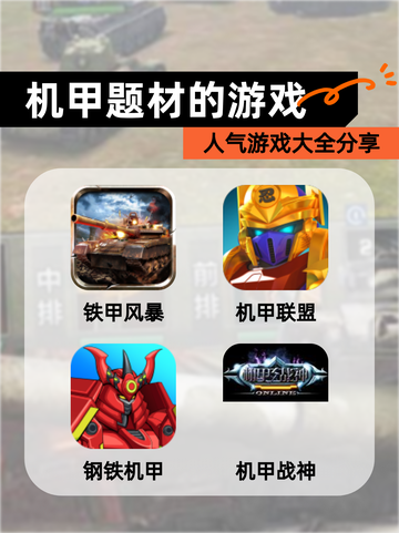 人气【机甲题材的游戏】游戏大全分享截图1