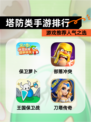 【塔防类手游排行】游戏推荐人气之选